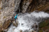 Klettersteig, klettern, Wasserfall, Lechtaler Alpen